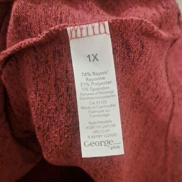 George Plus Ribbed Red Sweater - Picture 3 of 4